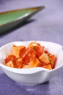 Tomato tofu with minced meat