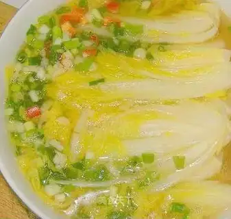 Serve soup with baby vegetables