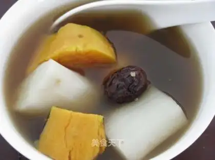 Yam and sweet potato soup