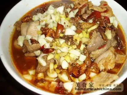 boiled pork slices