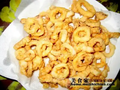 Fried squid rings