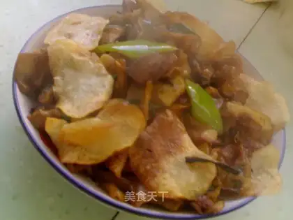 Potato slices, grandma