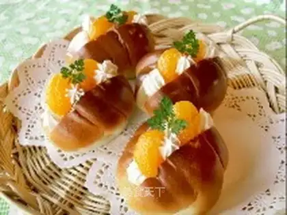 Cream orange croissant