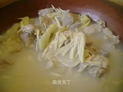 Boiled banana heart