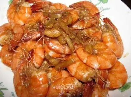 braised shrimp in oil