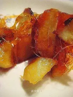 Pulled sweet potatoes