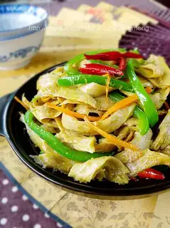 stir-fried gluten with cumin