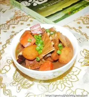 Roasted mutton with carrot