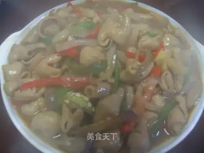 stir-fry three shredded intestines