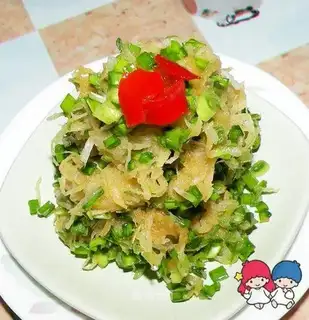Shredded radish salad
