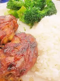 Shiyaki chicken leg rice