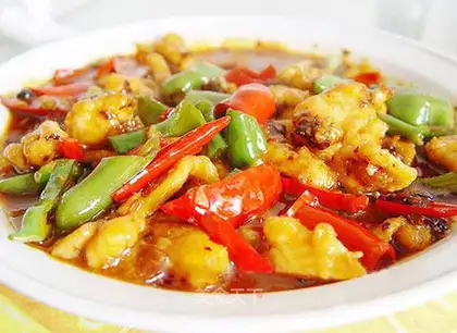 Roasted chicken with double pepper