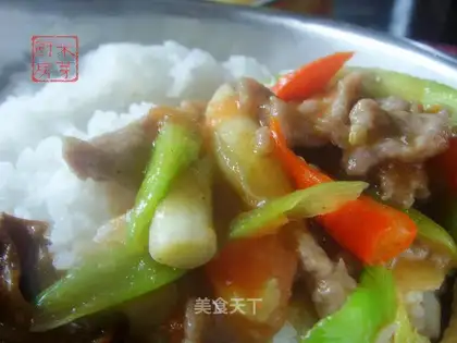 Private stir-fried beef