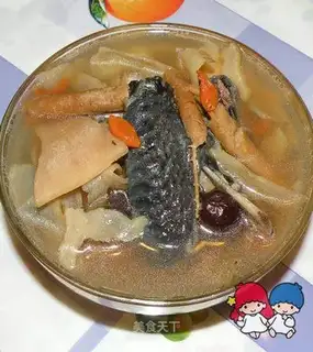 black chicken soup