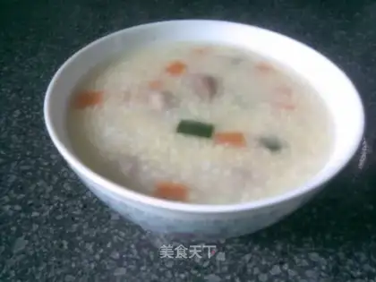 Colorful millet porridge