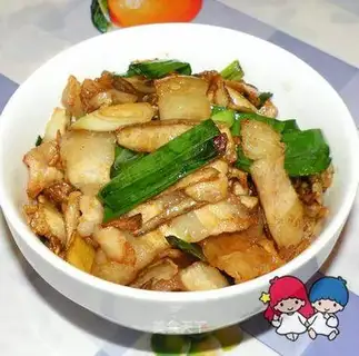 stir-fried pork belly with dried zucchini