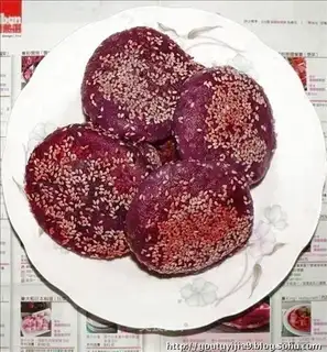 Purple potato cake