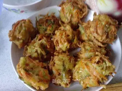 Fried radish meatballs