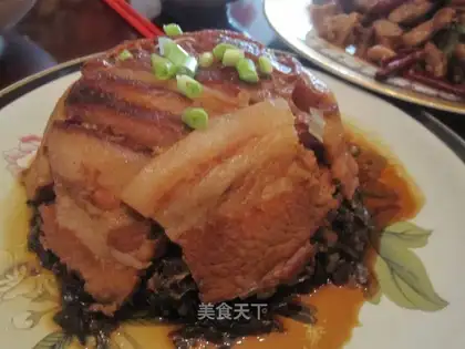 braised pork with plum vegetables