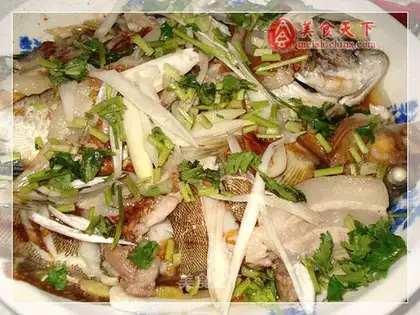 Oil splashed fish