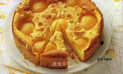 Sweet apricot cheese cake