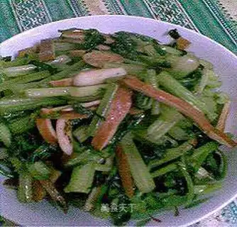 stir-fried celery with dried sea surface