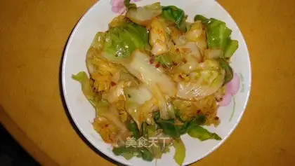 Lao Gan Ma stir-fried cabbage