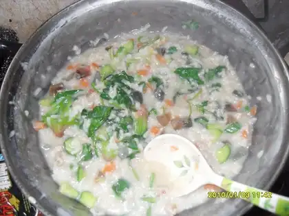 preserved egg porridge
