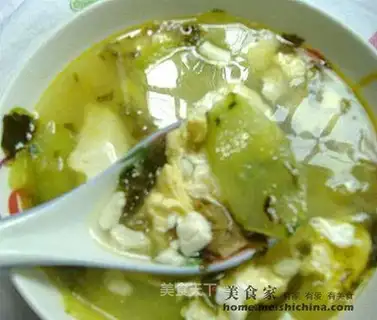 Vegetable tofu soup