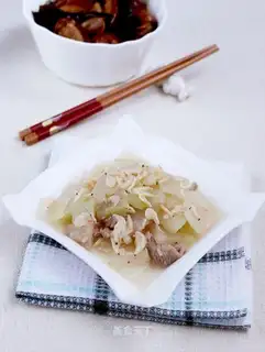 White gourd with shrimp skin