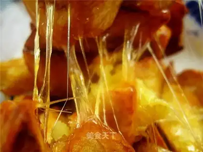 Pulled sweet potatoes
