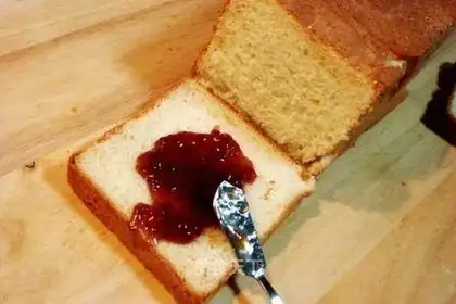 White toast and salty bread
