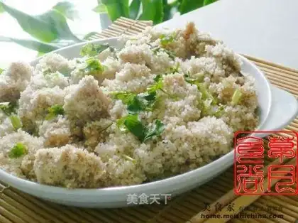 Steamed pork with potato flour