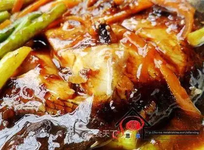 Braised sun fish