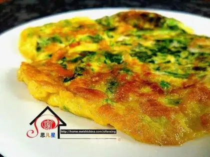Spinach egg cake