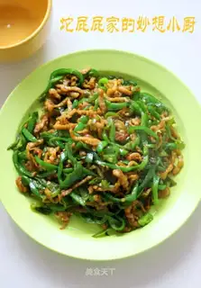stir-fried shredded pork with green pepper