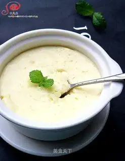 Stewed egg with milk