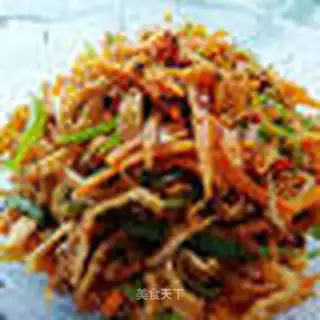 stir-fried three shredded Sichuan-style spicy rice