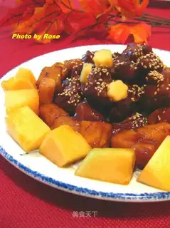 Pineapple sweet and sour pork ribs