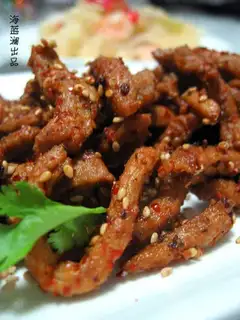 Sesame shredded pork
