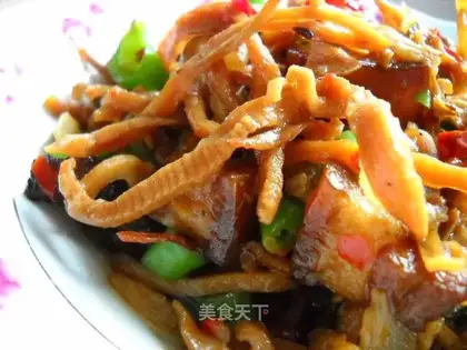 Five-flower shredded squid