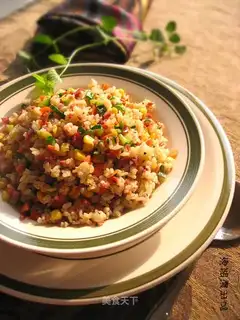 Black pepper beef rice