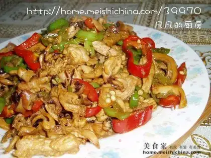stir-fried pork with cuttlefish