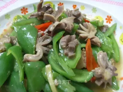 stir-fried chicken gizzard with pepper