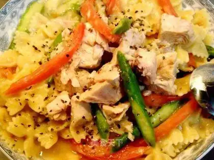 Tuna with Butterfly Spaghetti