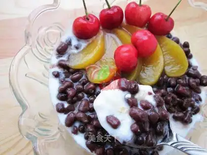 Colorful yogurt