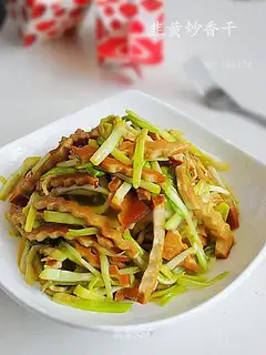 stir-fried dried leeks