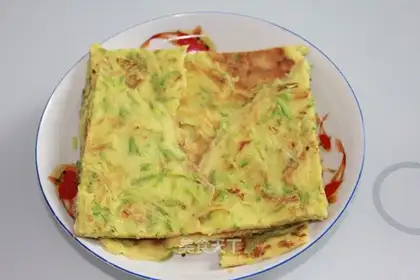 Zucchini egg cake