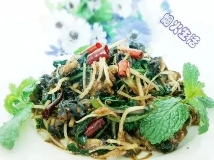 Mint snail meat