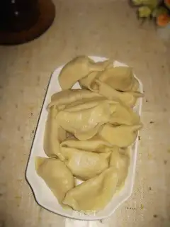 Pork and apricot mushroom dumplings